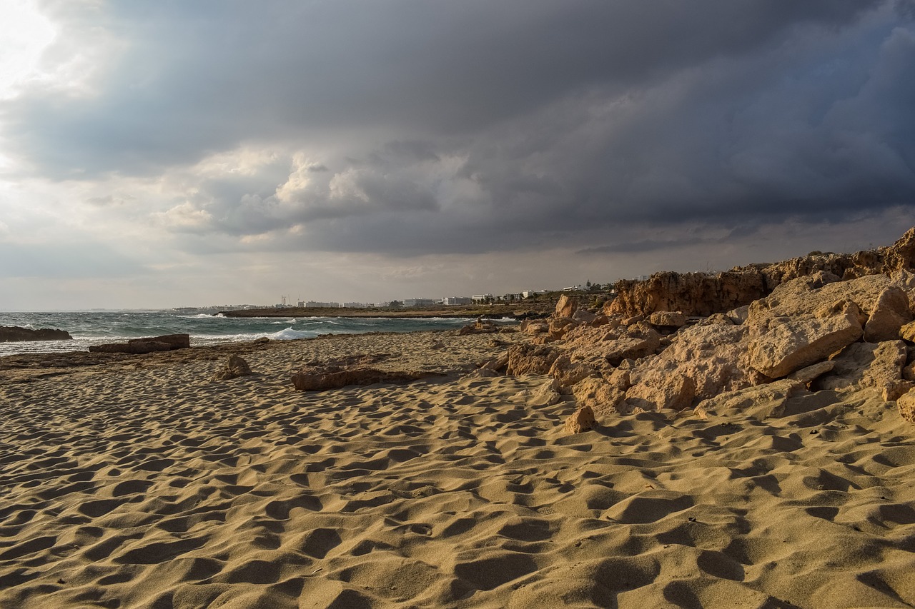 beach sand sky free photo