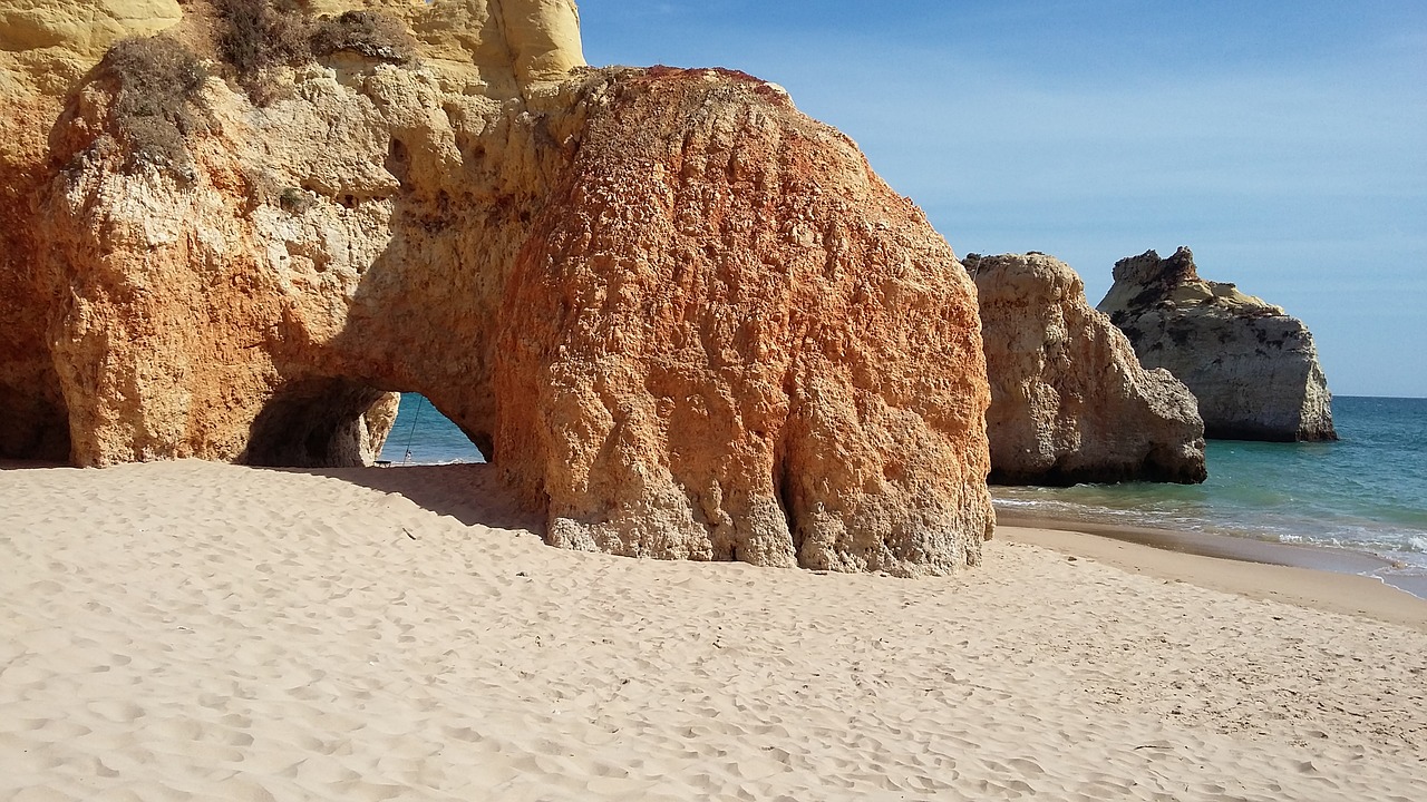 beach beira mar algarve free photo