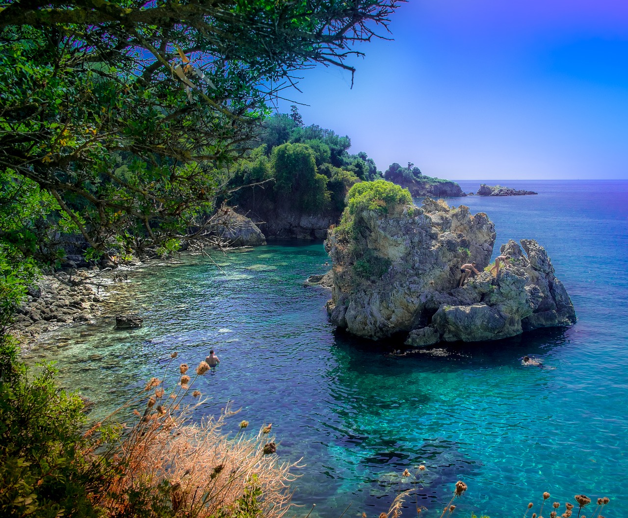 beach sea greece free photo