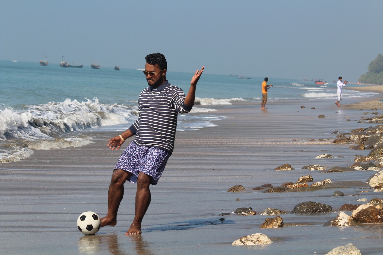 beach beach footbal saint-martin free photo