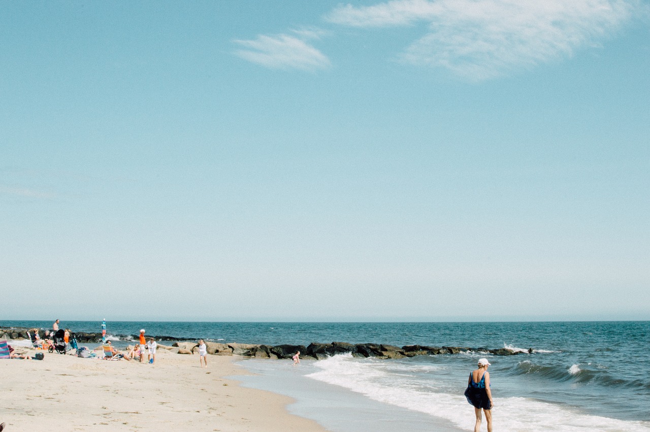 beach sand sea free photo