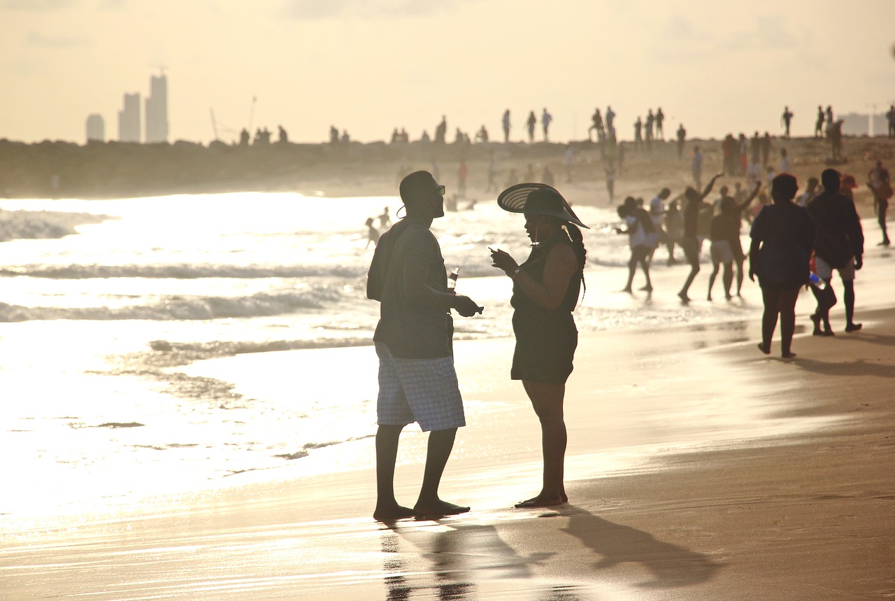 beach love sunset free photo