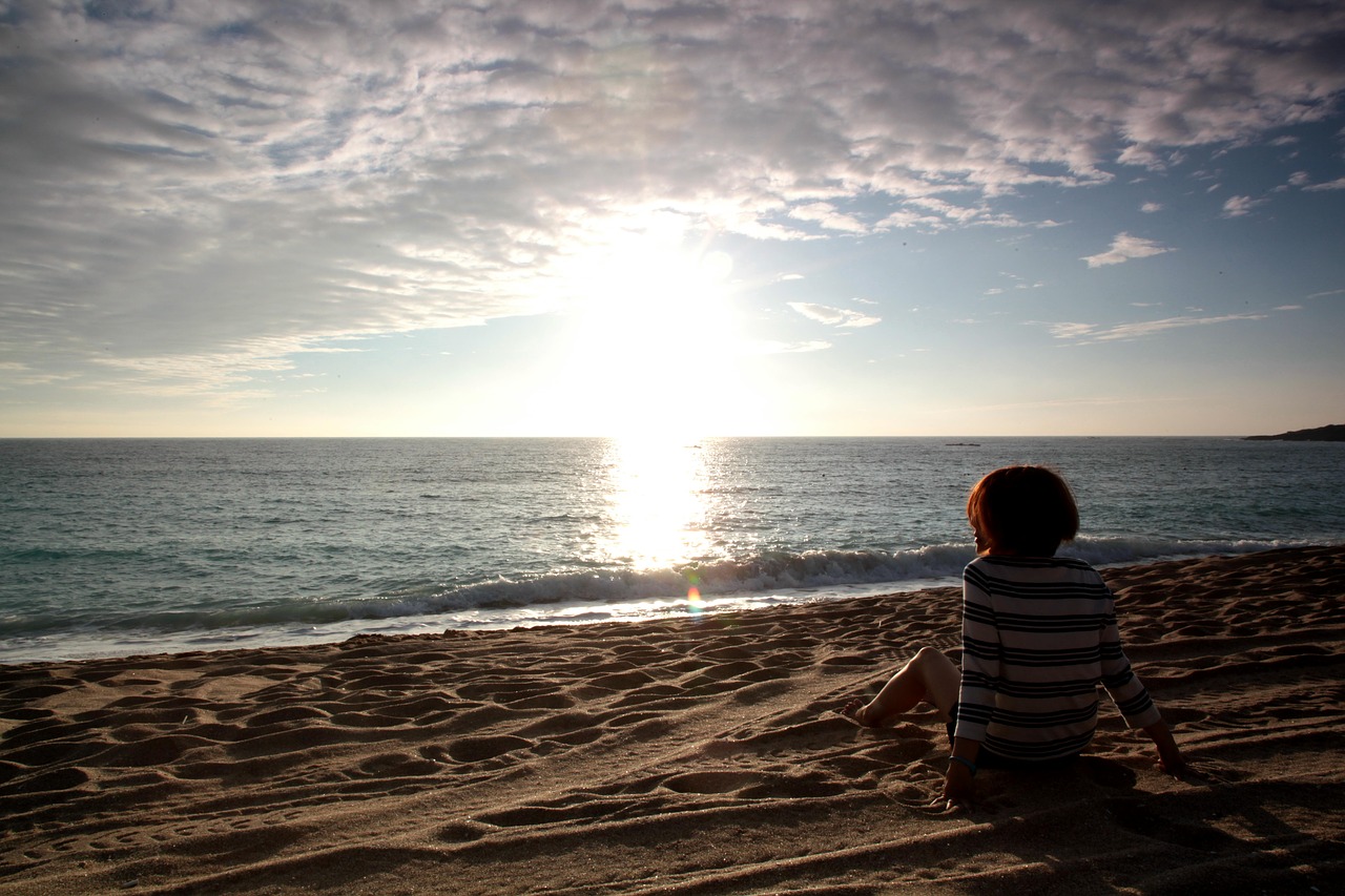 beach ocean girl free photo