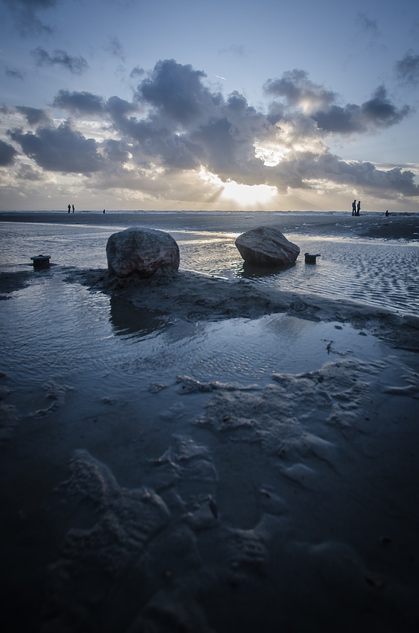 beach sea sunset free photo