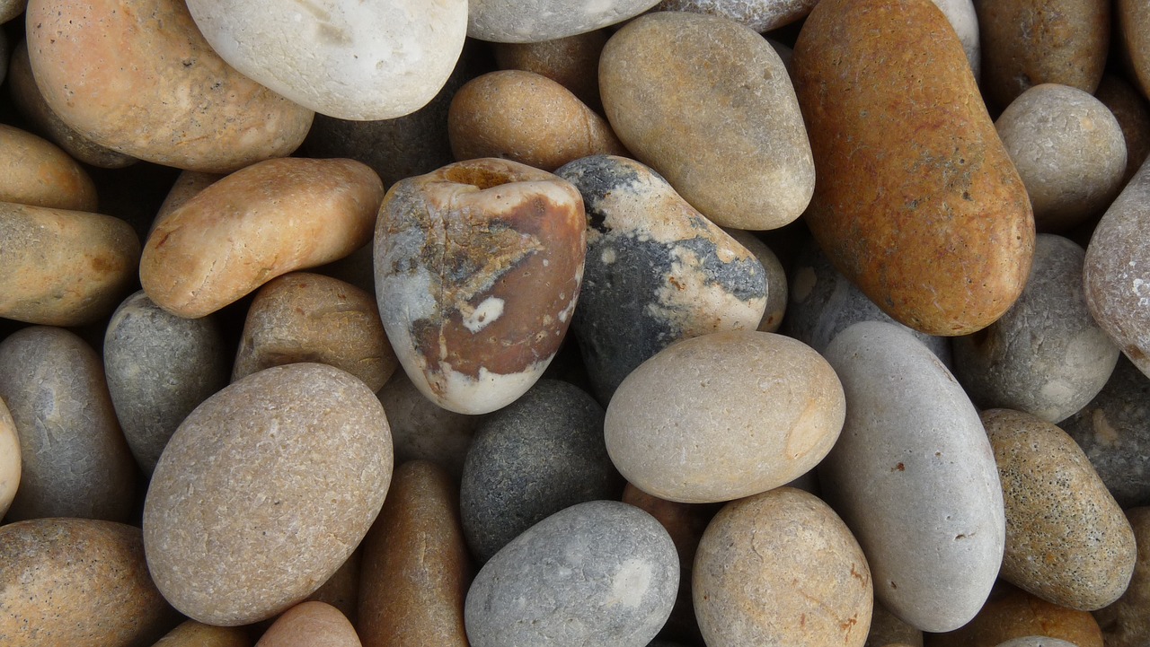 beach pebble beach stones free photo