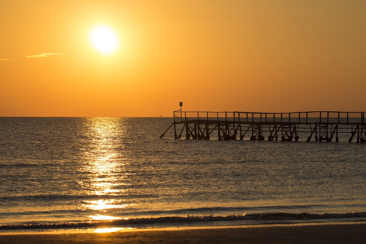 beach sunrise sea free photo