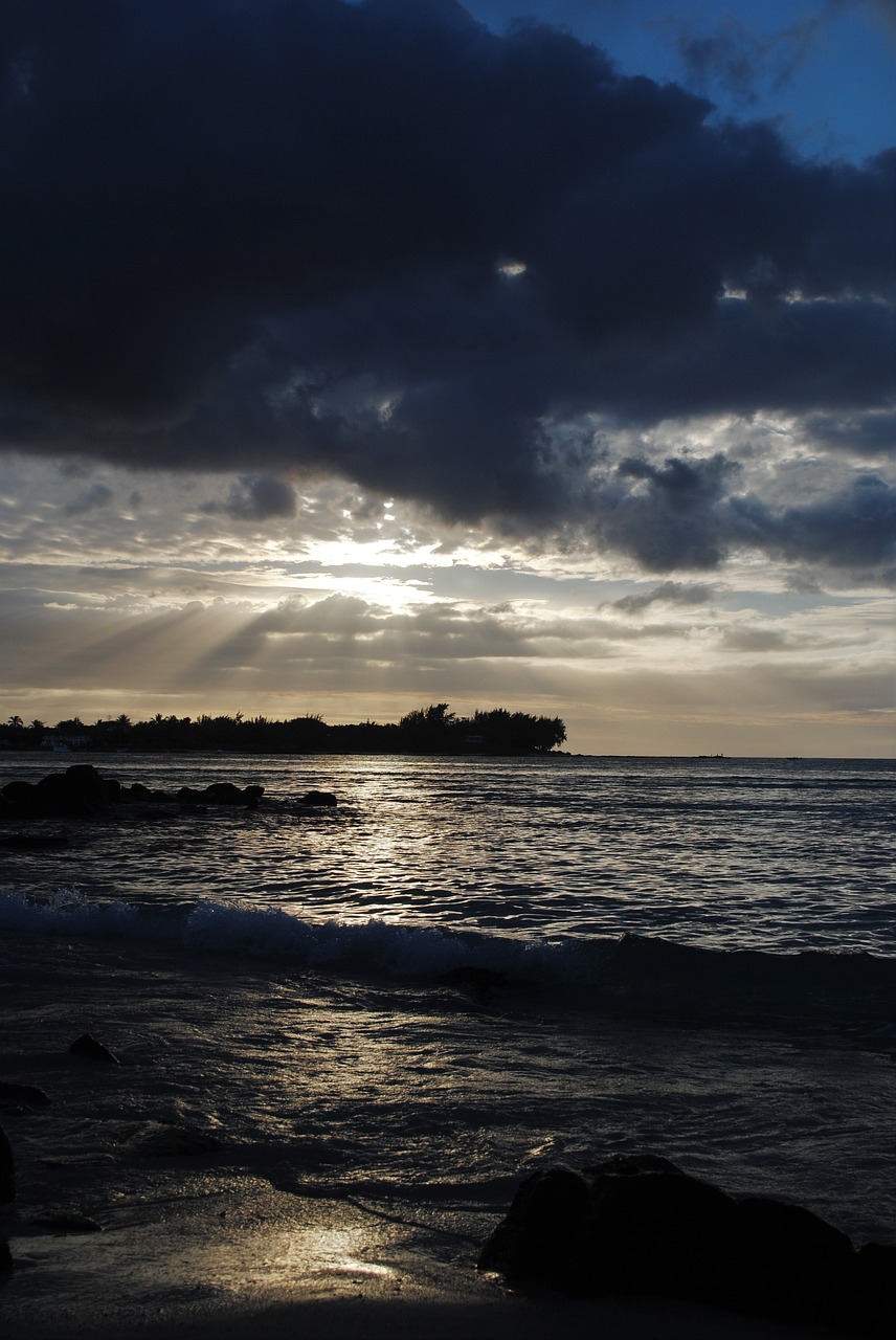 beach sea sunset free photo