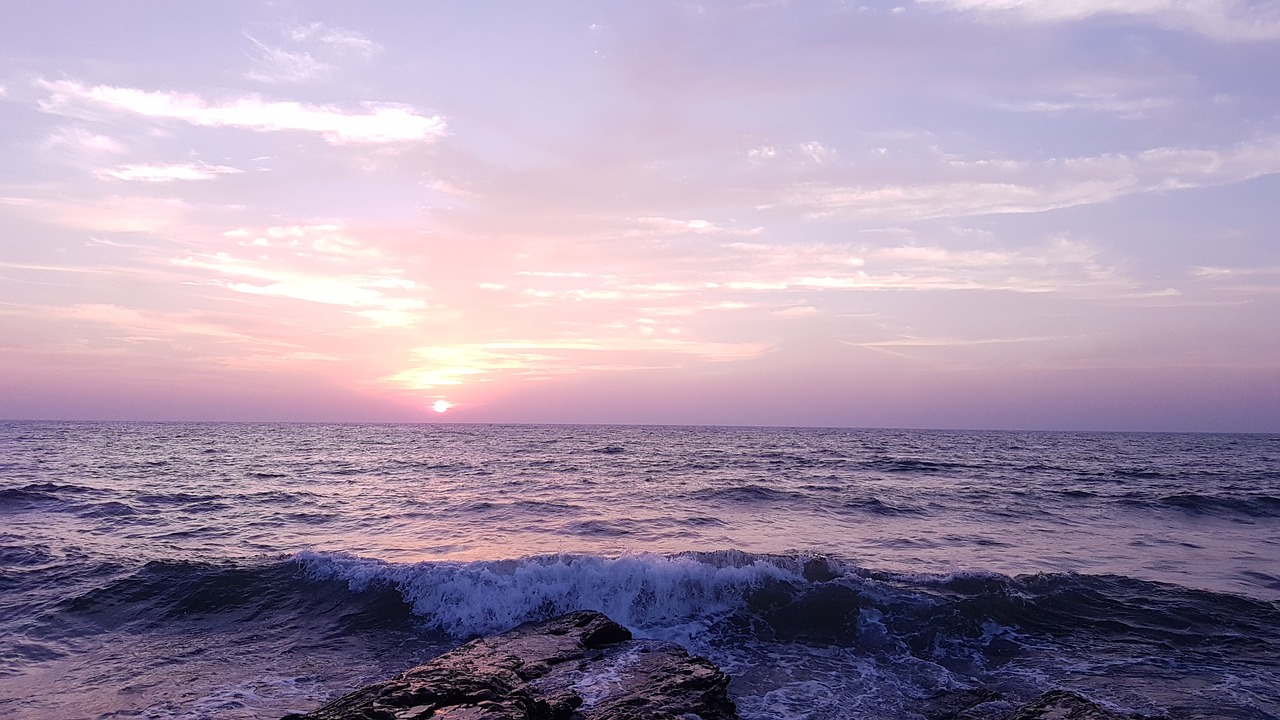 beach sunset silver free photo