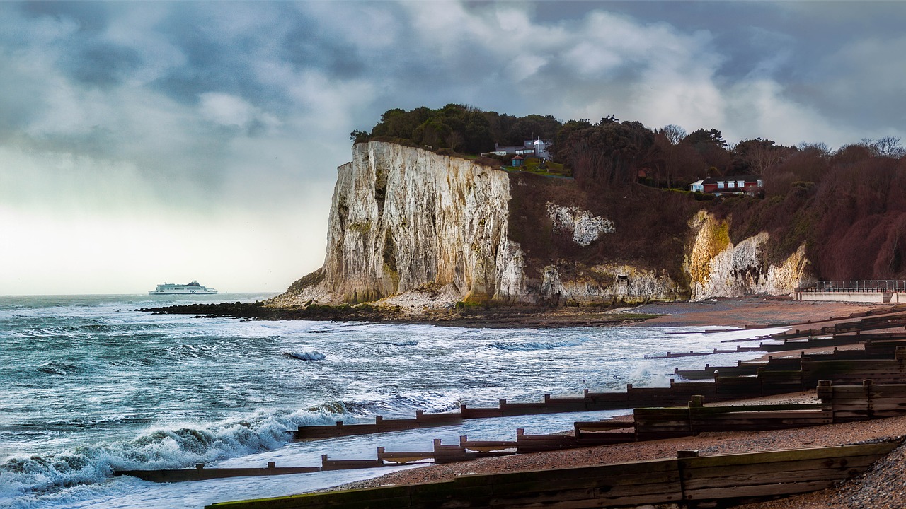 beach cliffs sea free photo