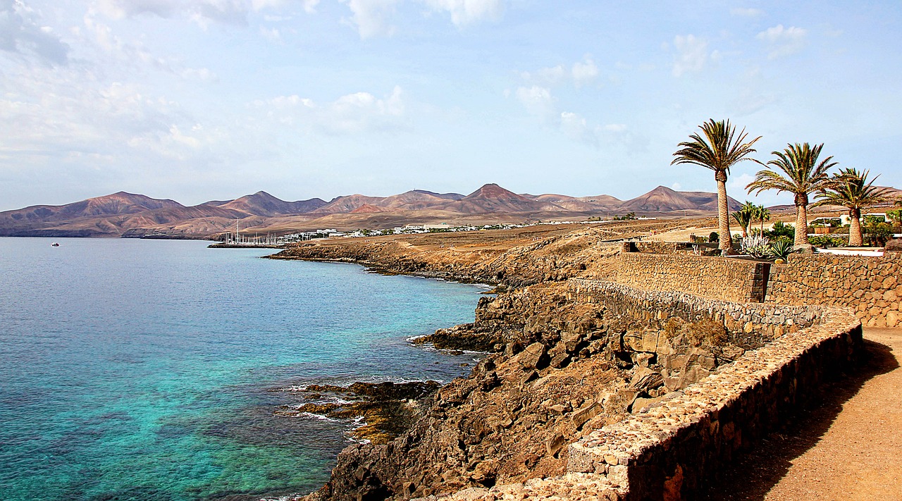 beach lanzarote coast free photo