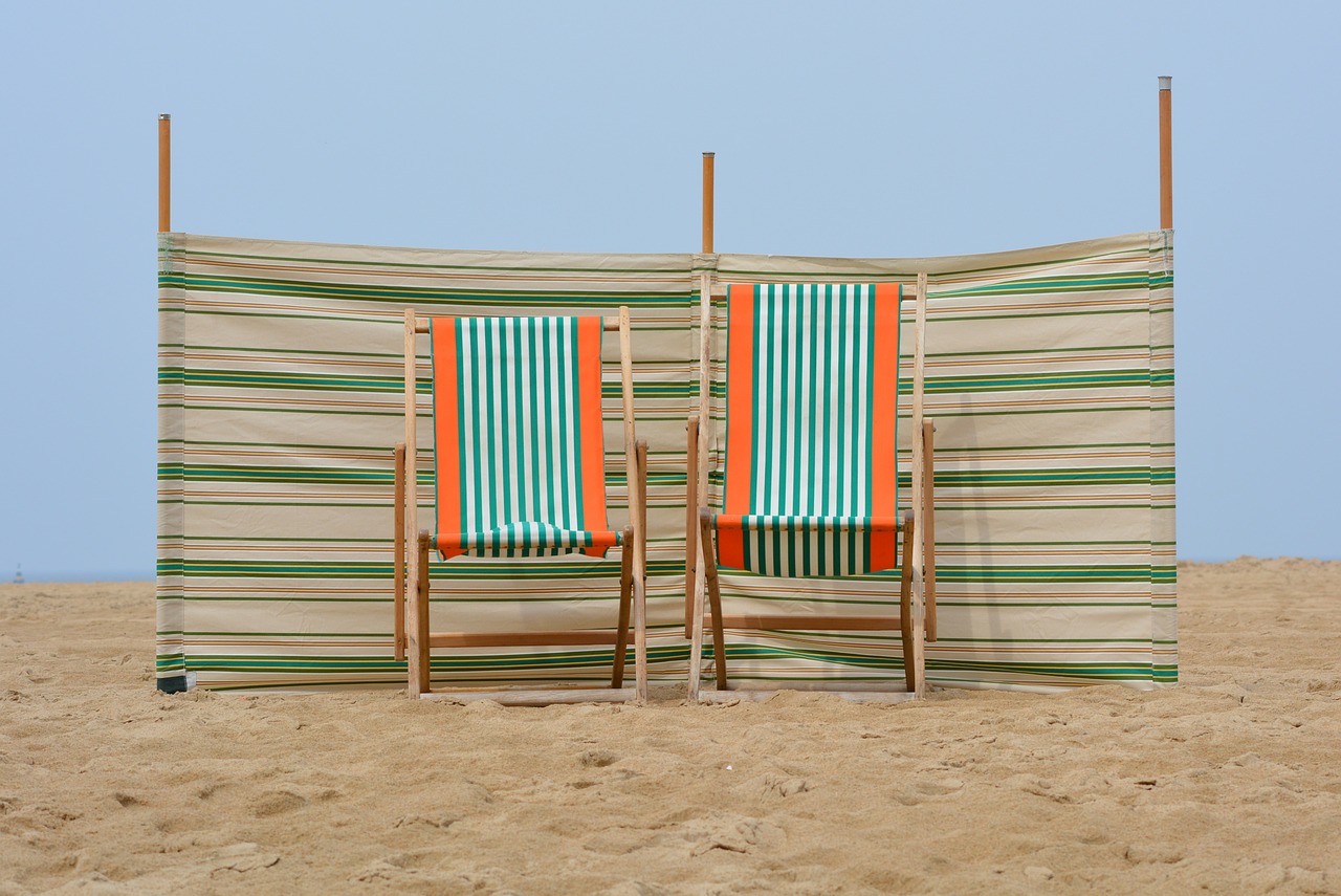 beach sea seats free photo