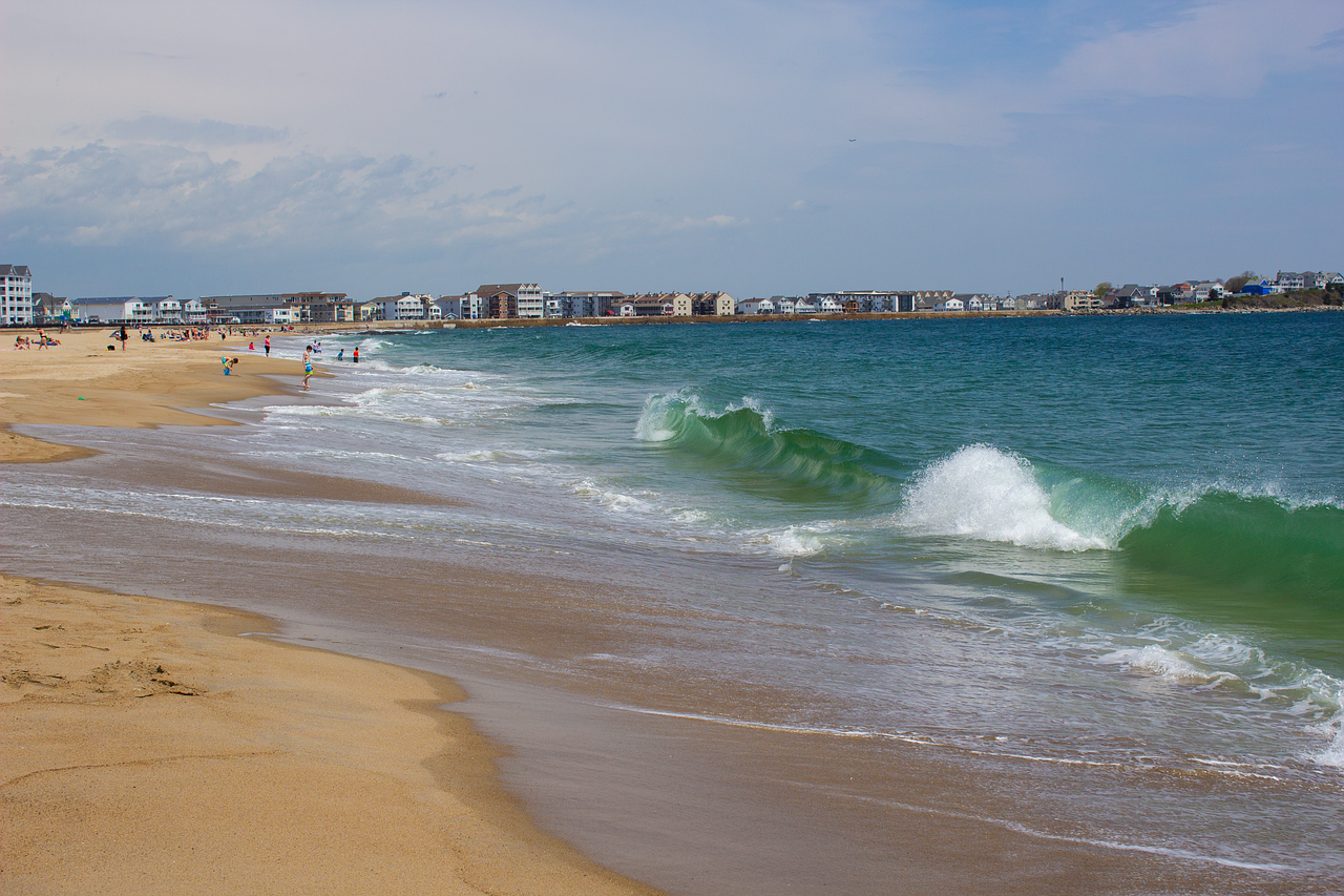 beach  new hampshire  ocean free photo