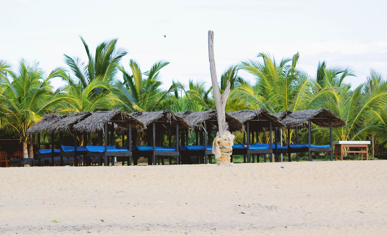 beach  cabana  tropical free photo