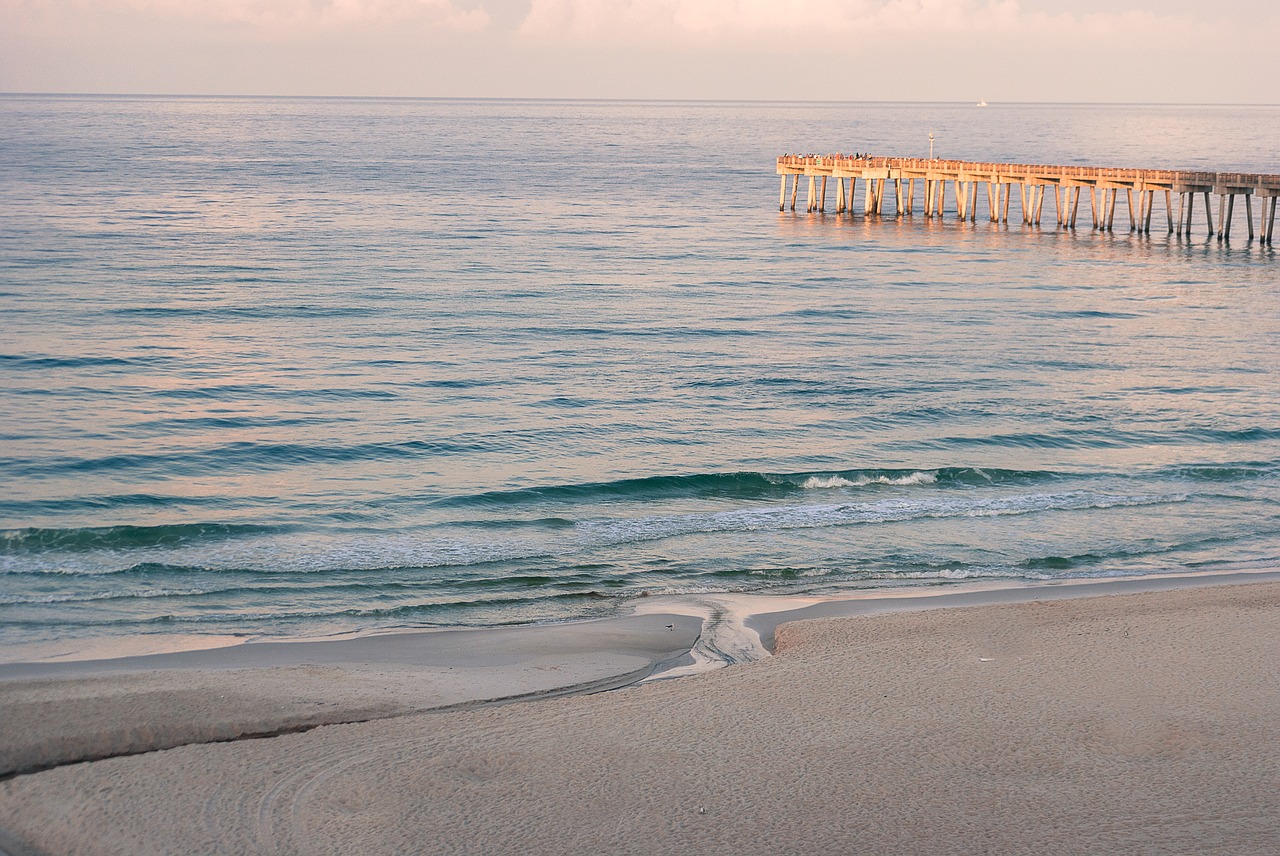 beach  ocean  pier free photo