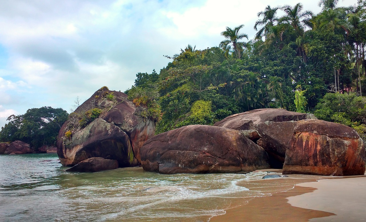 beach  stones  nature free photo