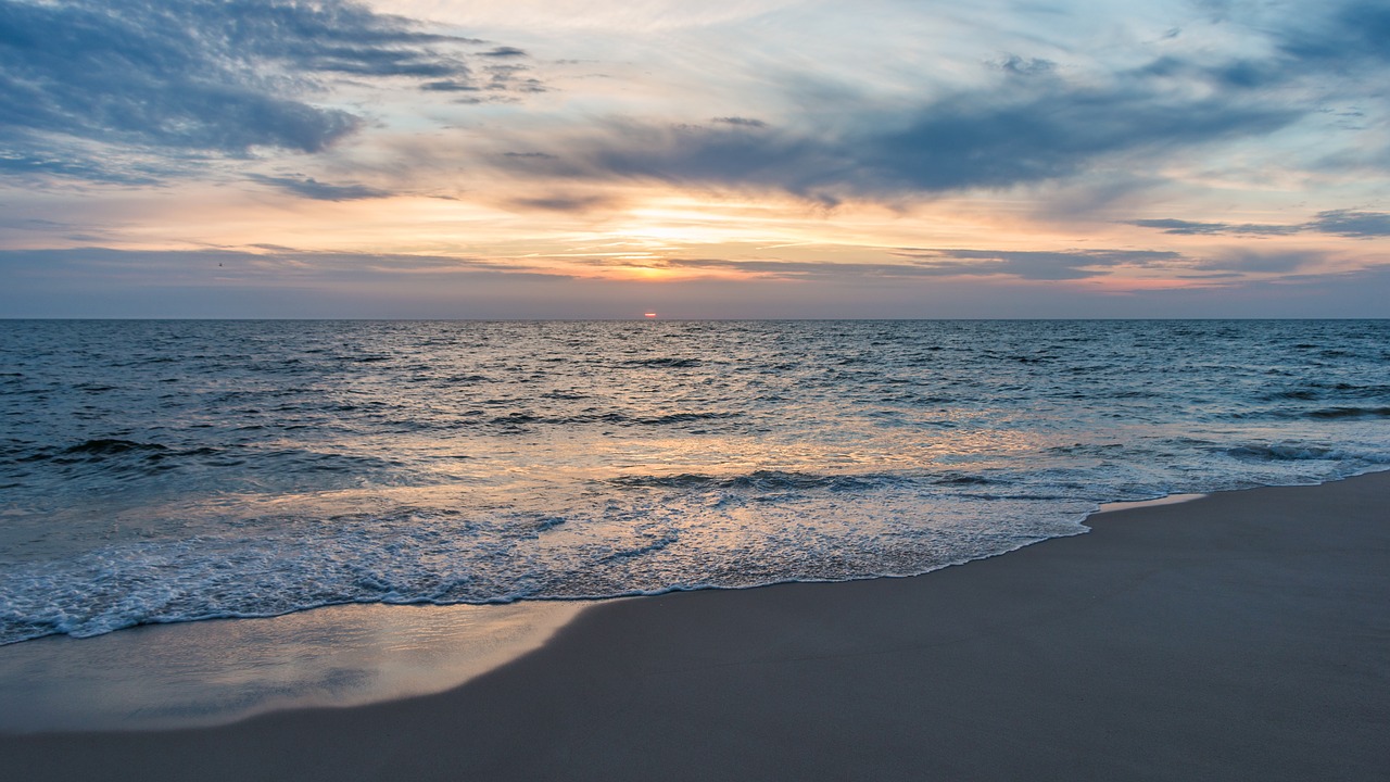 beach  blue  north sea free photo