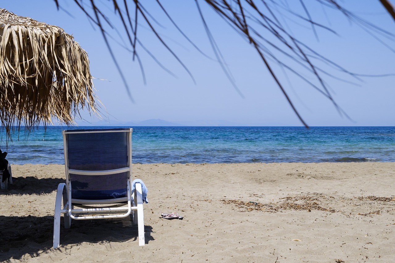 beach  water  parasol free photo