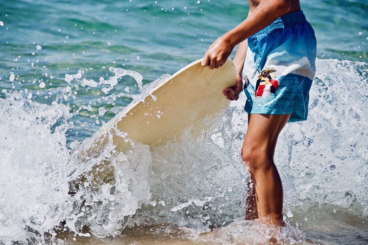 beach  beach children  surfing free photo