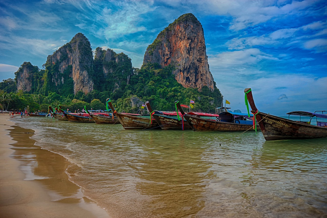 beach  railay  thailand free photo