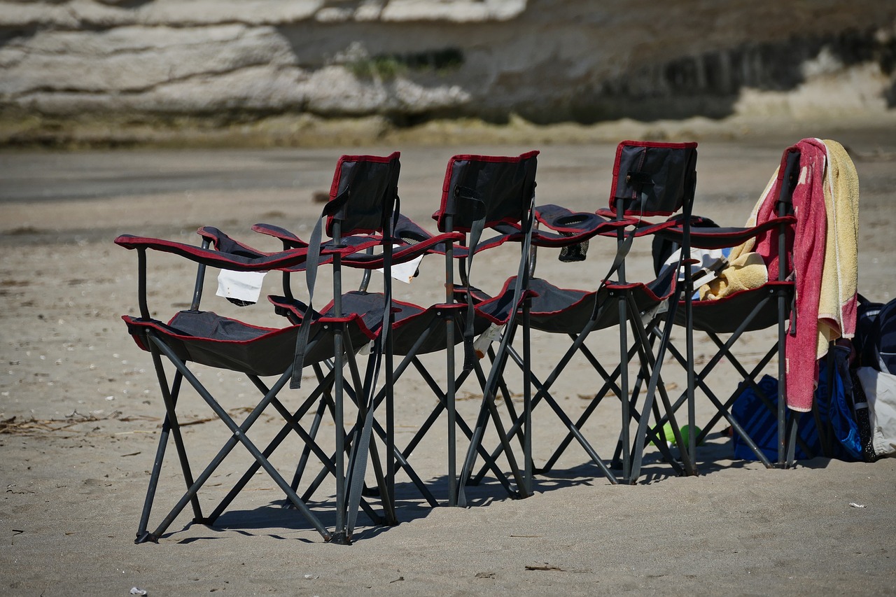 beach  chair  summer free photo