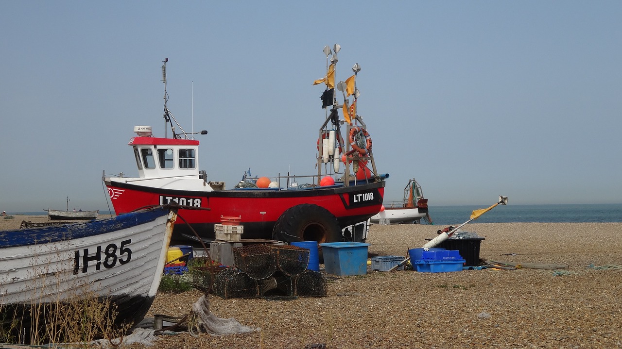 beach  boat  fishing boat free photo