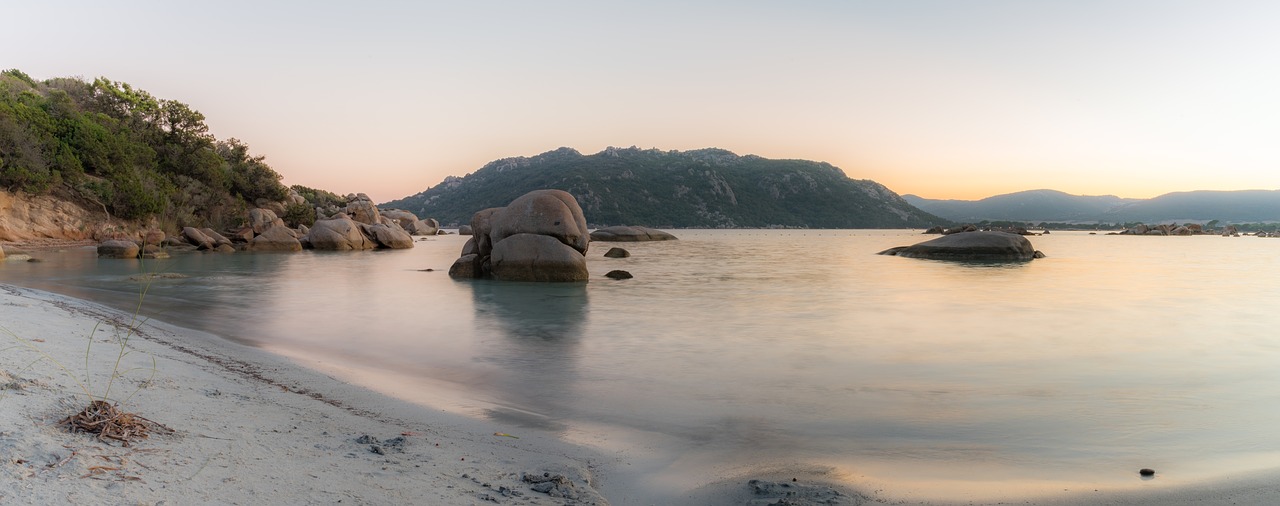 beach  corsica  portovecchio free photo