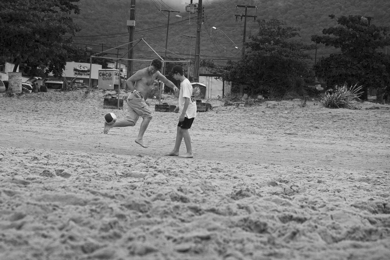 beach  football  summer free photo