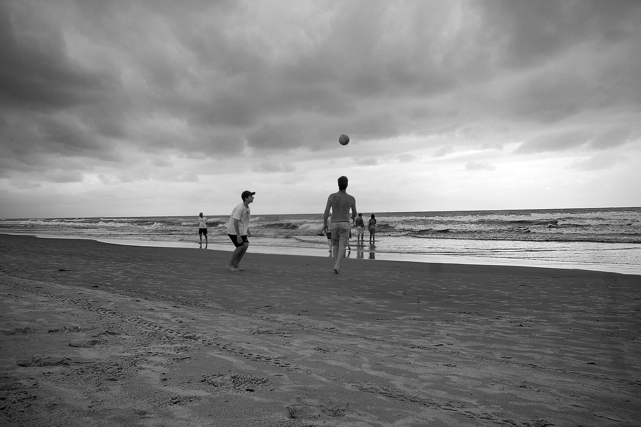 beach  football  leisure free photo