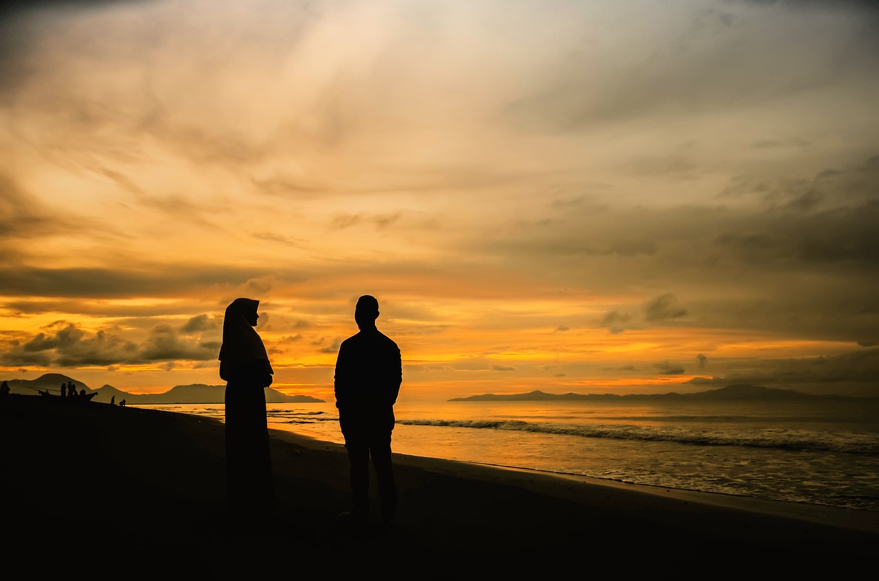 beach  redday  romantic free photo