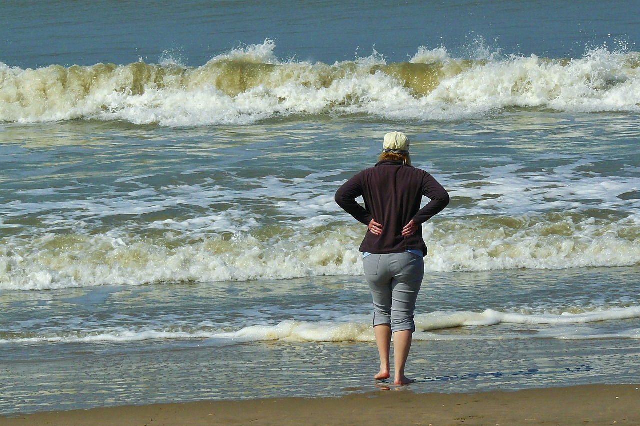 beach woman human free photo