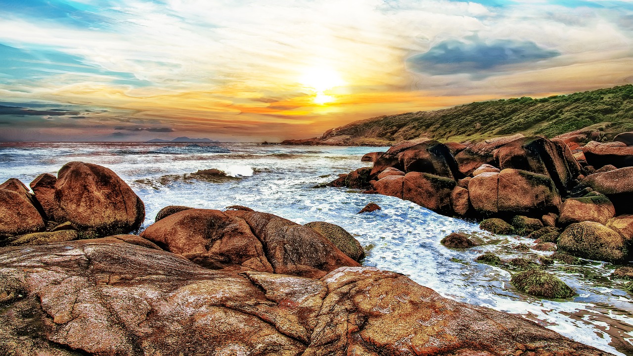 beach  landscape  brazil free photo