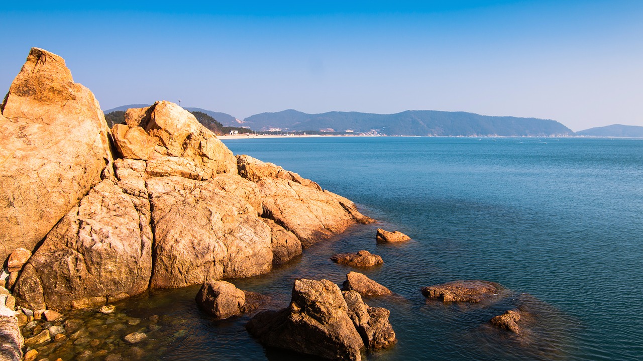 beach  korea  sea free photo