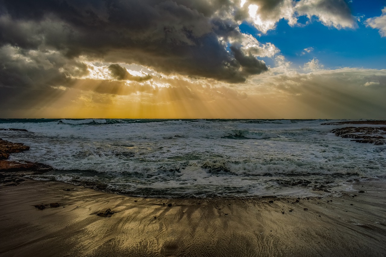 beach  waves  nature free photo