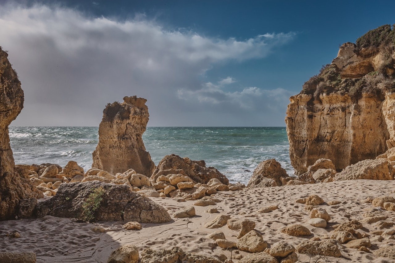 beach  stone  water free photo