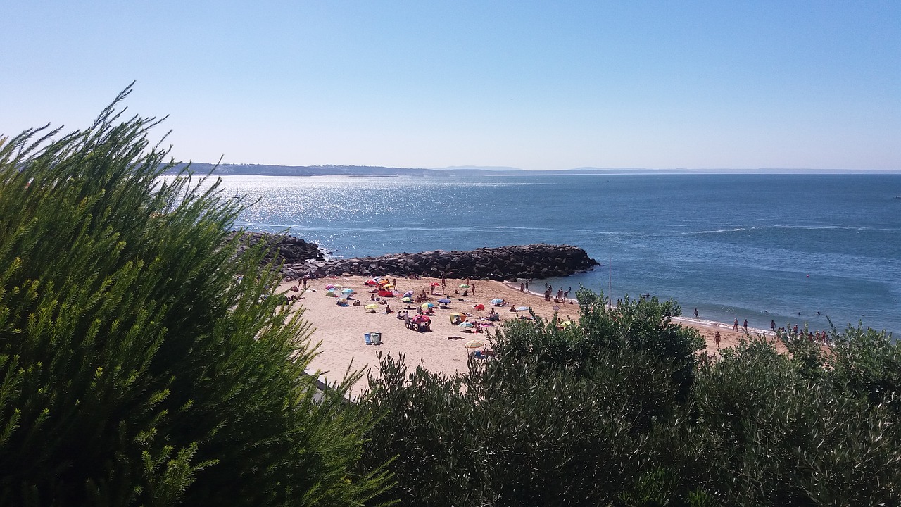 beach  oeiras  ocean free photo