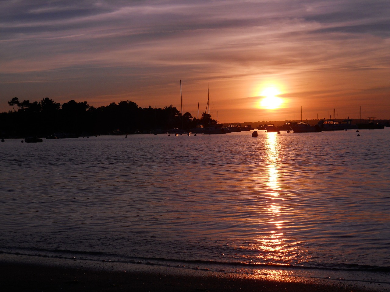 beach sunset sun free photo