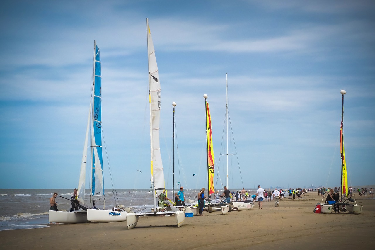 beach  catamaran  nature free photo