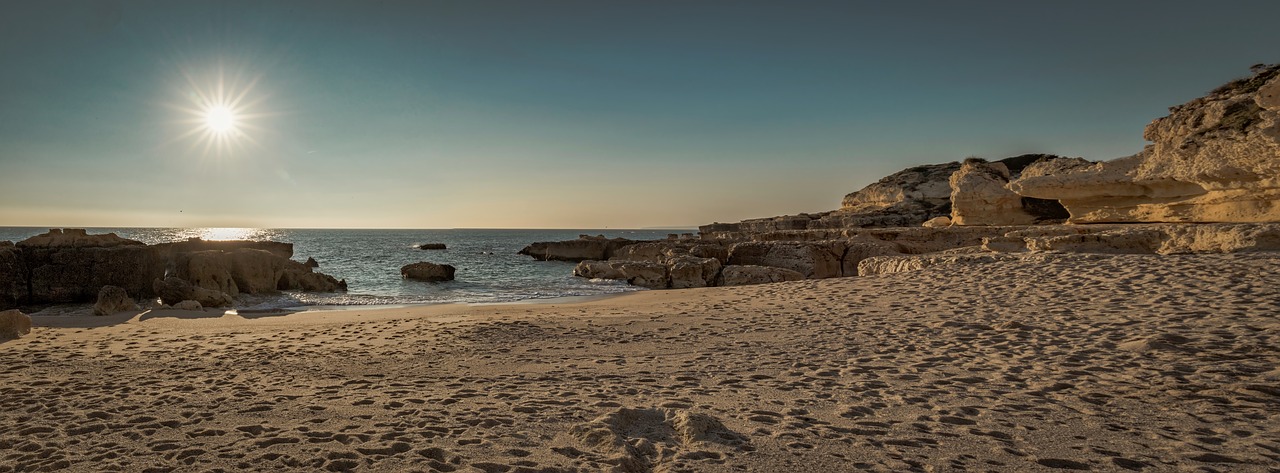 beach  sunset  sea free photo