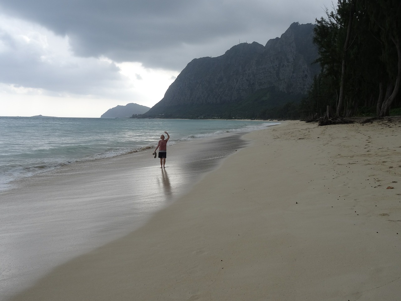 beach lonely sand free photo