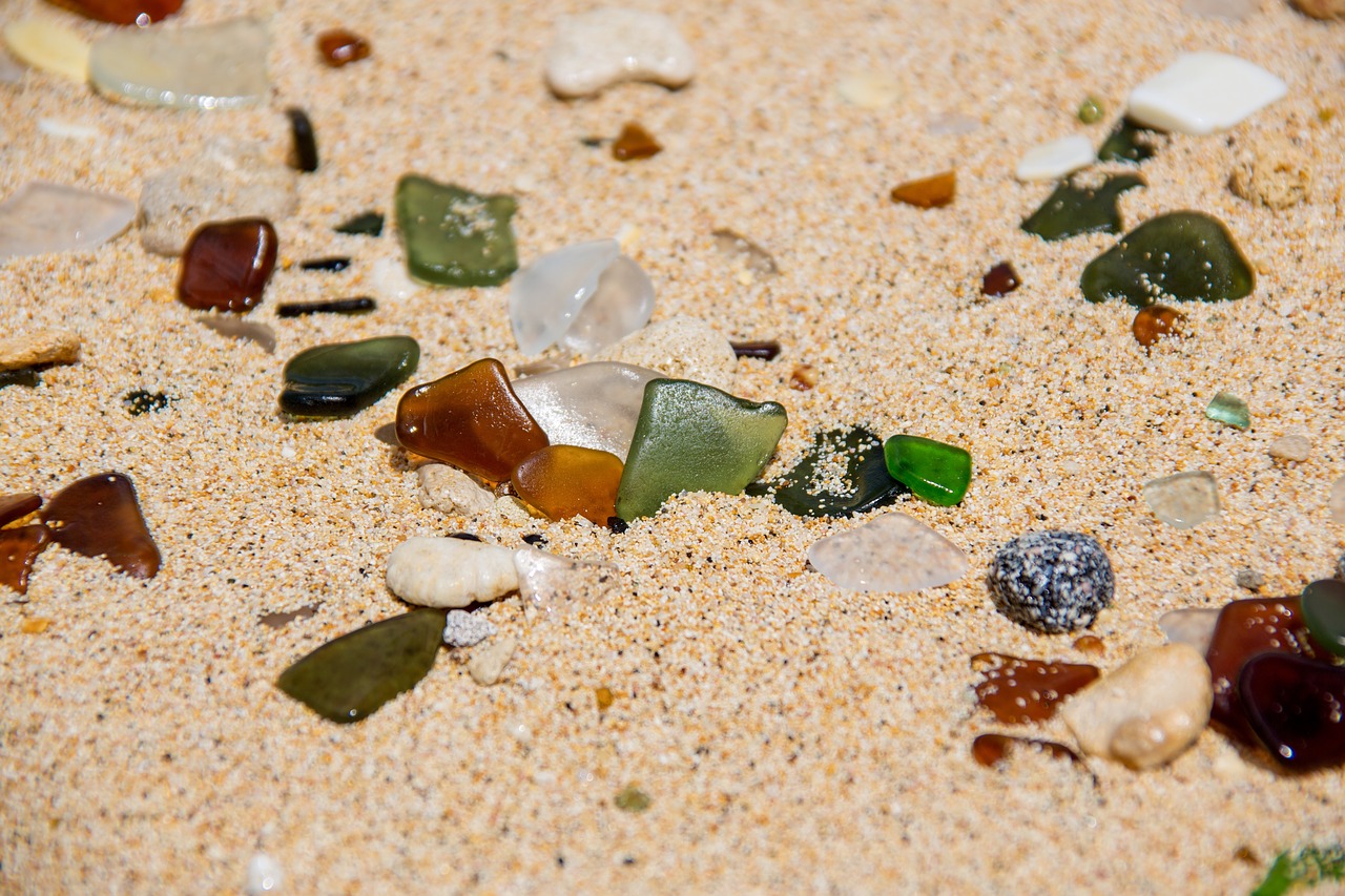 beach  sand  glass free photo