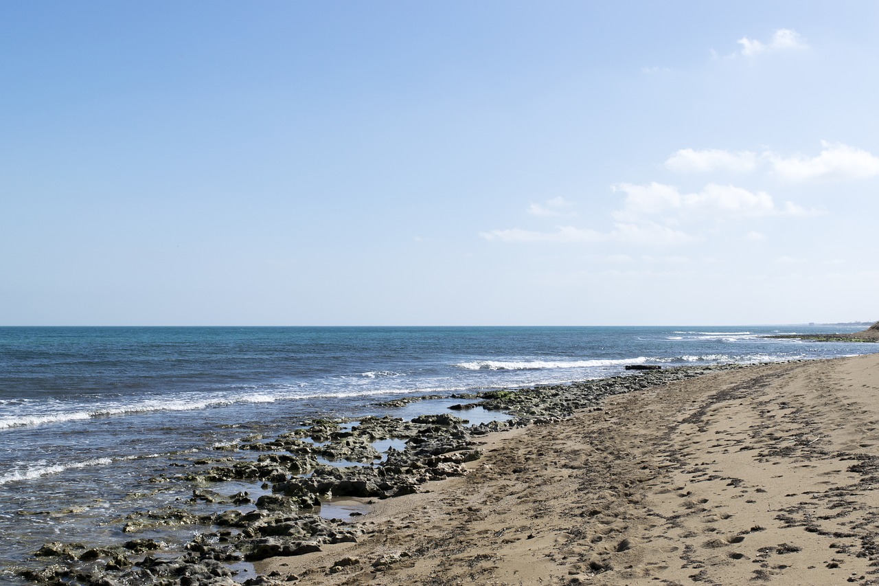 beach  sea  sky free photo