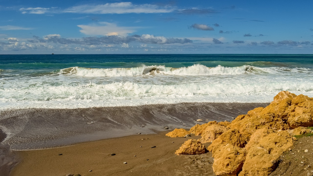 beach  sand  waves free photo