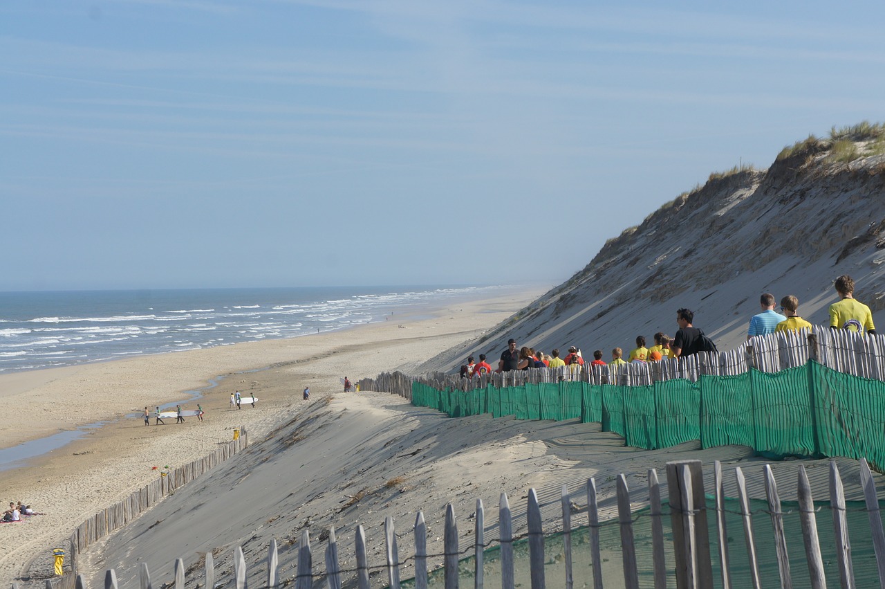 beach dune blue sky free photo