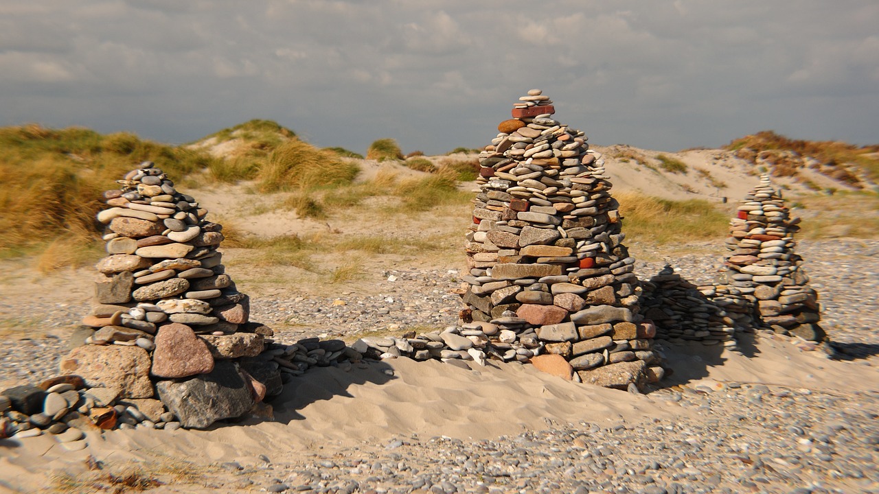 beach  stones  coast free photo