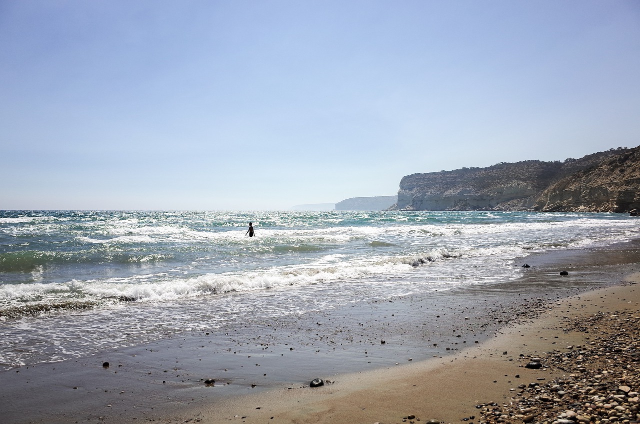 beach  cyprus  seascape free photo