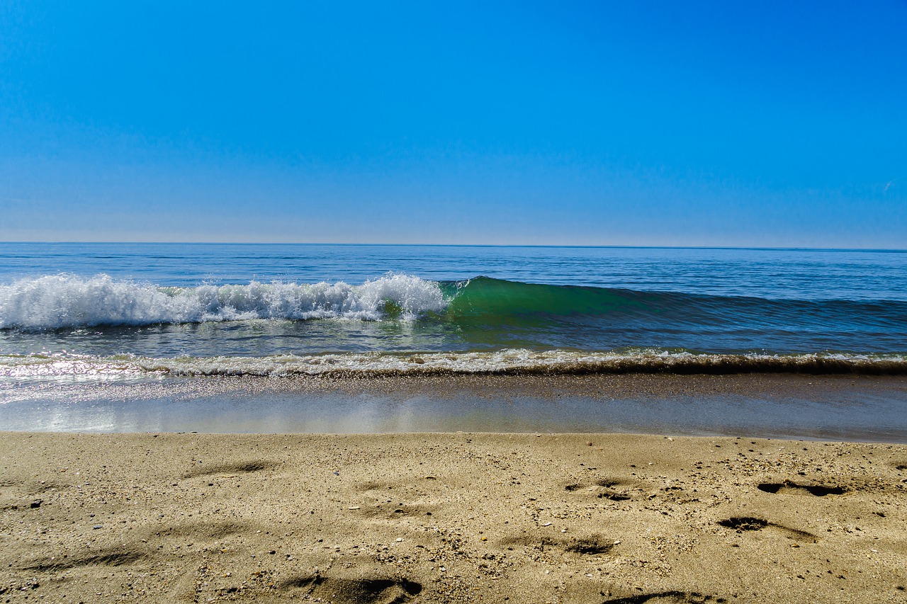 beach  serignan  south of france free photo