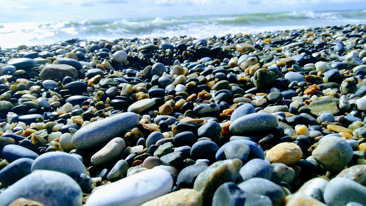 beach  gravel  stone free photo