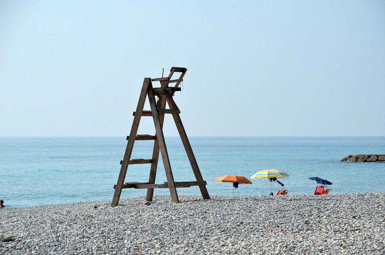 beach landscape chair free photo