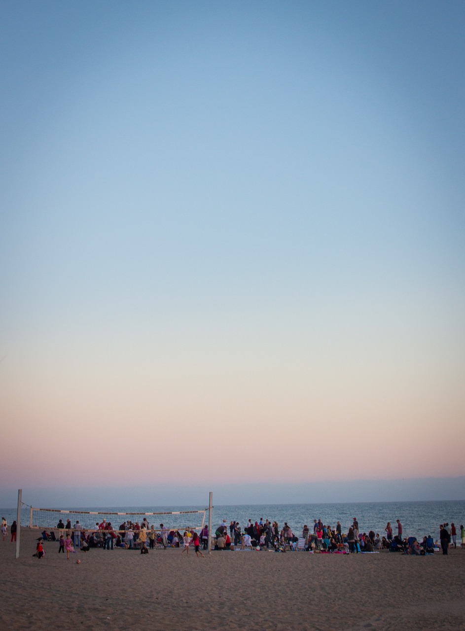 beach sunset sand free photo