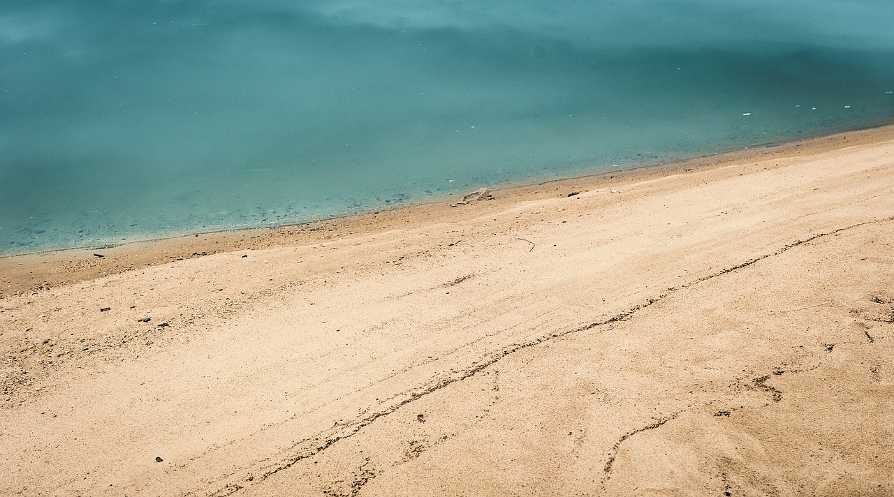 beach sand water free photo